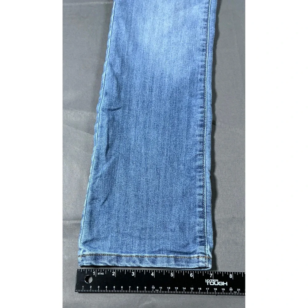 OshKosh‎ Bgosh Girls Blue Jeans Size 14R Boot Cut Medium Wash Adjustable Waist